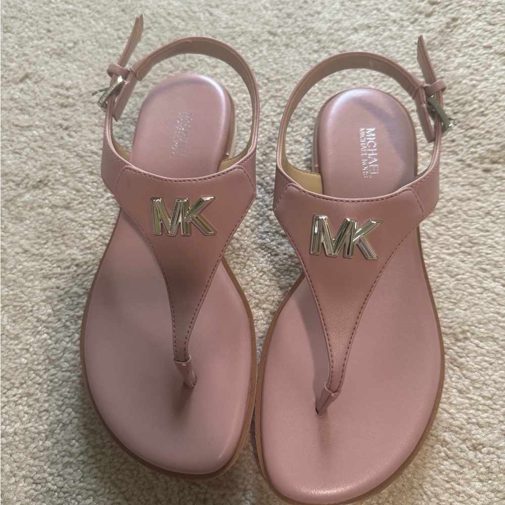 Michael Kors Blush Pink Thong Sandals